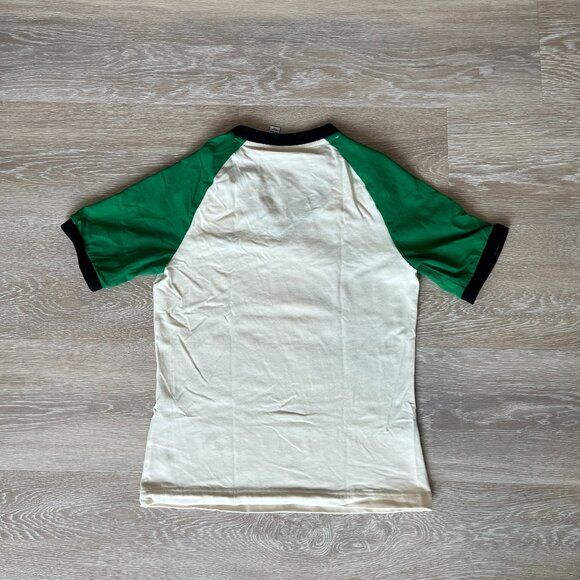 adidas Cream and Green T-shirt - Size XS - Picture 2 of 3